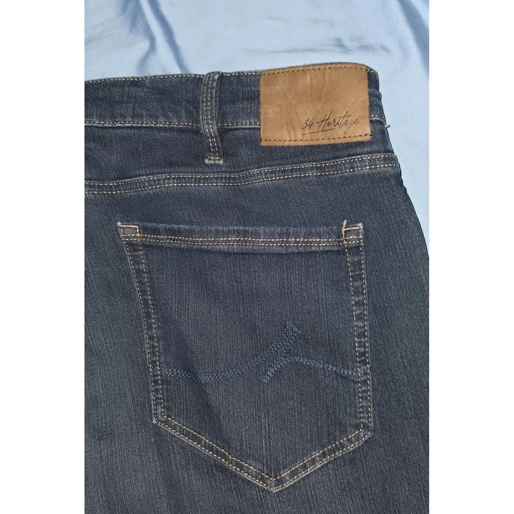 34 Heritage Charisma Jeans Mens 38x32 Blue Dark Wash Comfort Classic Denim Pant